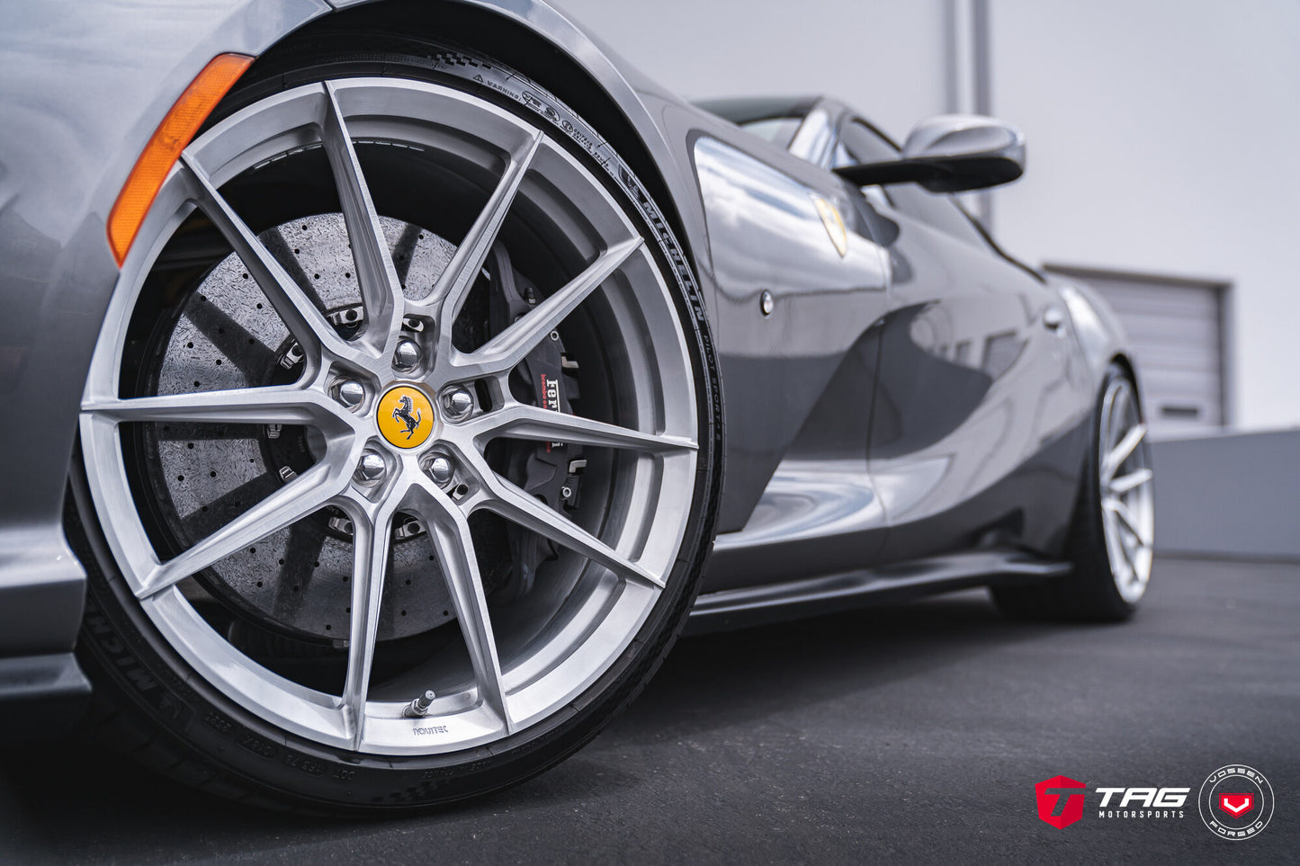 Vossen NF9 Wheel Set for Ferrari 812 Superfast - 21 Inch - Gloss Clear