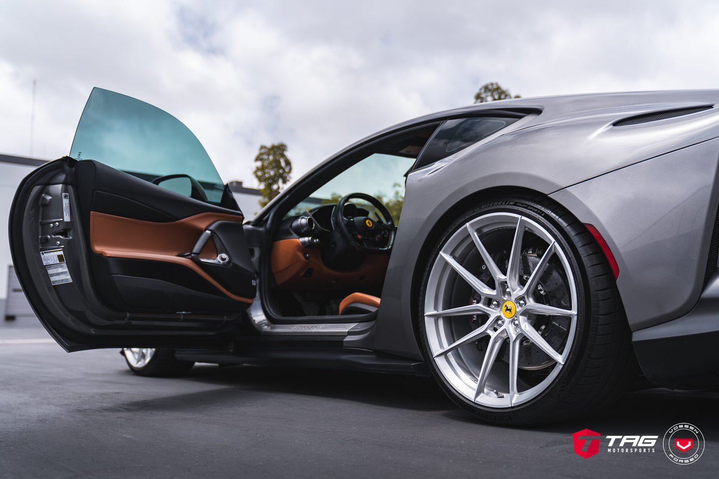 Vossen NF9 Wheel Set for Ferrari 812 Superfast - 21 Inch - Gloss Clear