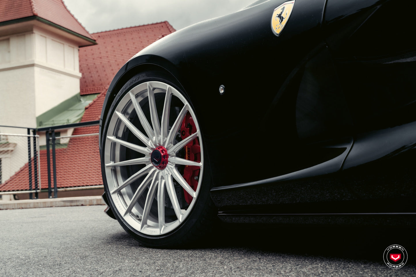 Vossen VPS-2 Wheel Set for Ferrari 812 Superfast - 21 Inch - Gloss Clear brushed