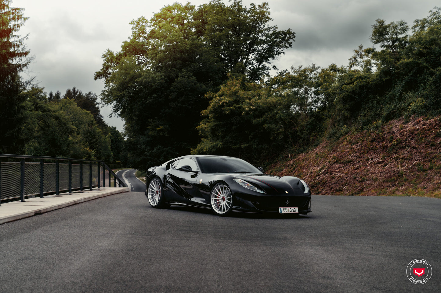 Vossen VPS-2 Wheel Set for Ferrari 812 Superfast - 21 Inch - Gloss Clear brushed