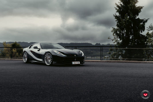 Vossen VPS-2 Wheel Set for Ferrari 812 Superfast - 21 Inch - Gloss Clear brushed