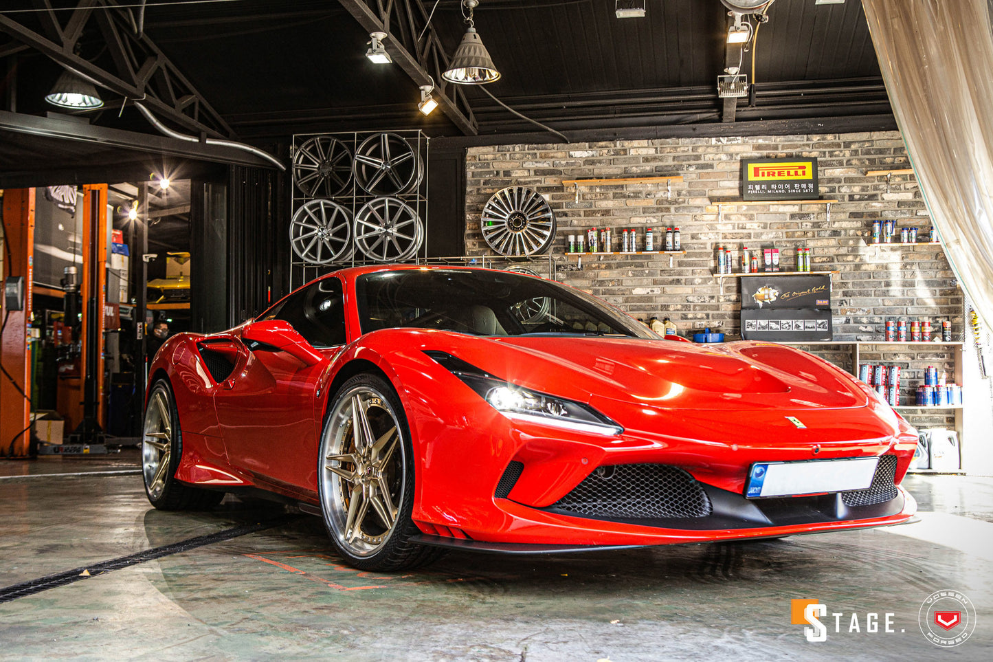 Vossen EVO-1 (3-Piece) Wheel Set for Ferrari F8 - Patina Gold