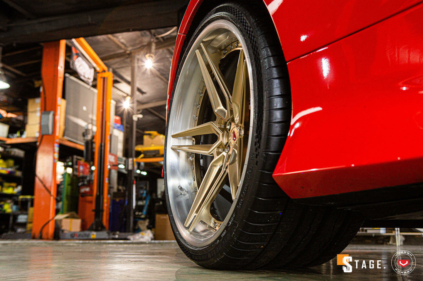 Vossen EVO-1 (3-Piece) Wheel Set for Ferrari F8 - Patina Gold