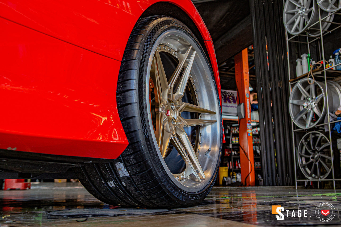 Vossen EVO-1 (3-Piece) Wheel Set for Ferrari F8 - Patina Gold