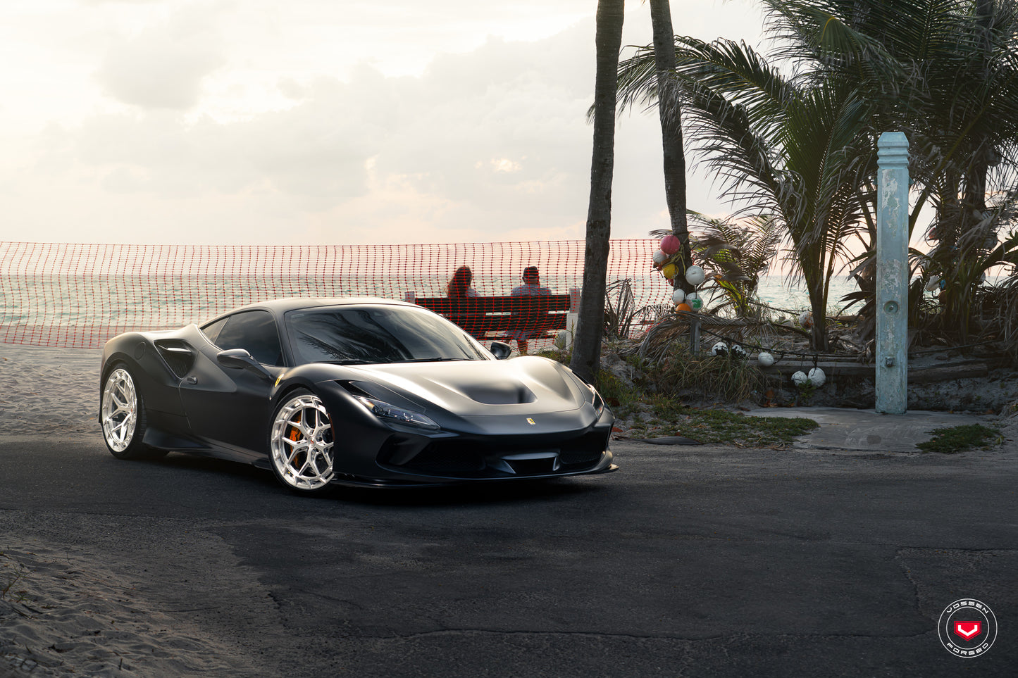 Vossen LC3-01T Wheel Set for Ferrari F8 - 21 Inch - Gloss Clear