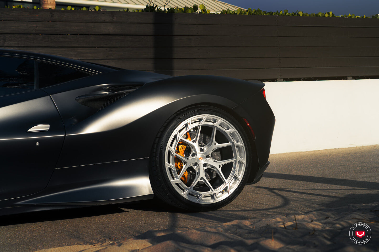 Vossen LC3-01T Wheel Set for Ferrari F8 - 21 Inch - Gloss Clear
