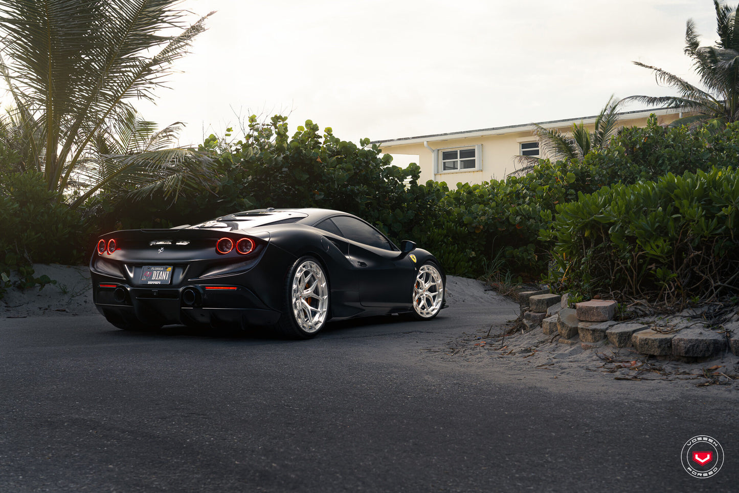 Vossen LC3-01T Wheel Set for Ferrari F8 - 21 Inch - Gloss Clear