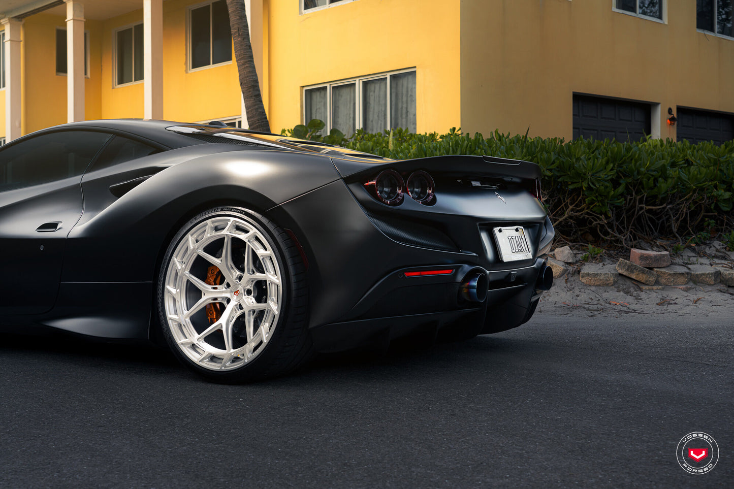 Vossen LC3-01T Wheel Set for Ferrari F8 - 21 Inch - Gloss Clear