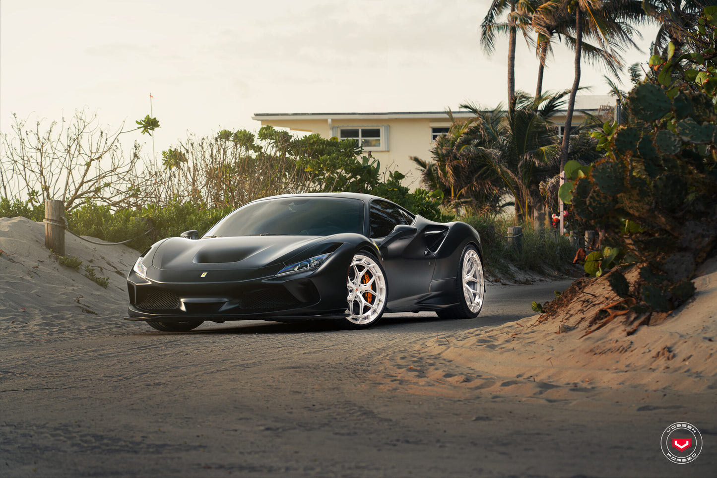 Vossen LC3-01T Wheel Set for Ferrari F8 - 21 Inch - Gloss Clear