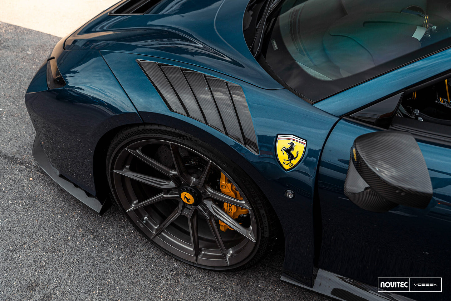 Vossen NF10 Wheel Set for Ferrari F8 - 21 Inch - Dark Smoke