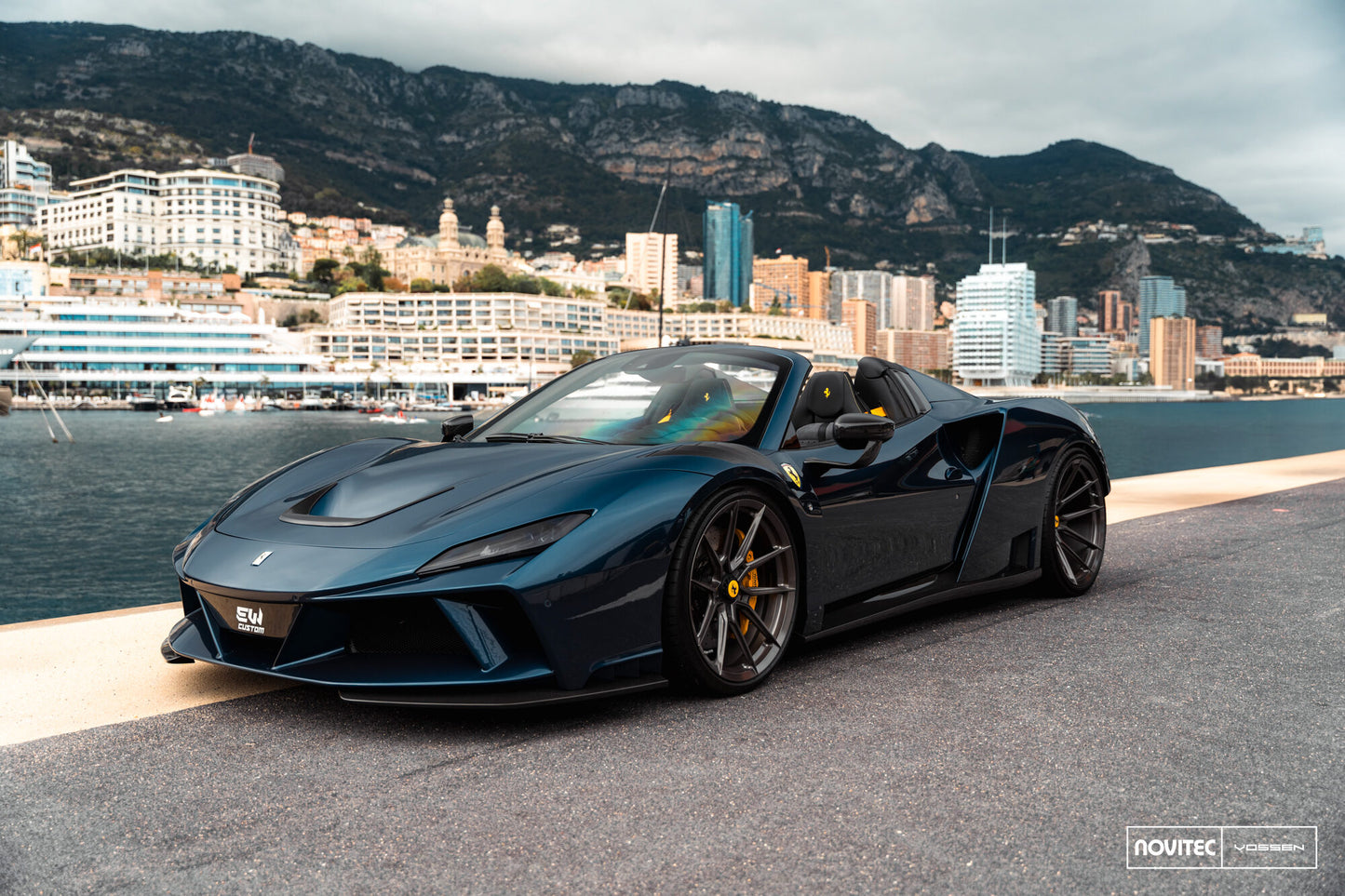Vossen NF10 Wheel Set for Ferrari F8 - 21 Inch - Dark Smoke