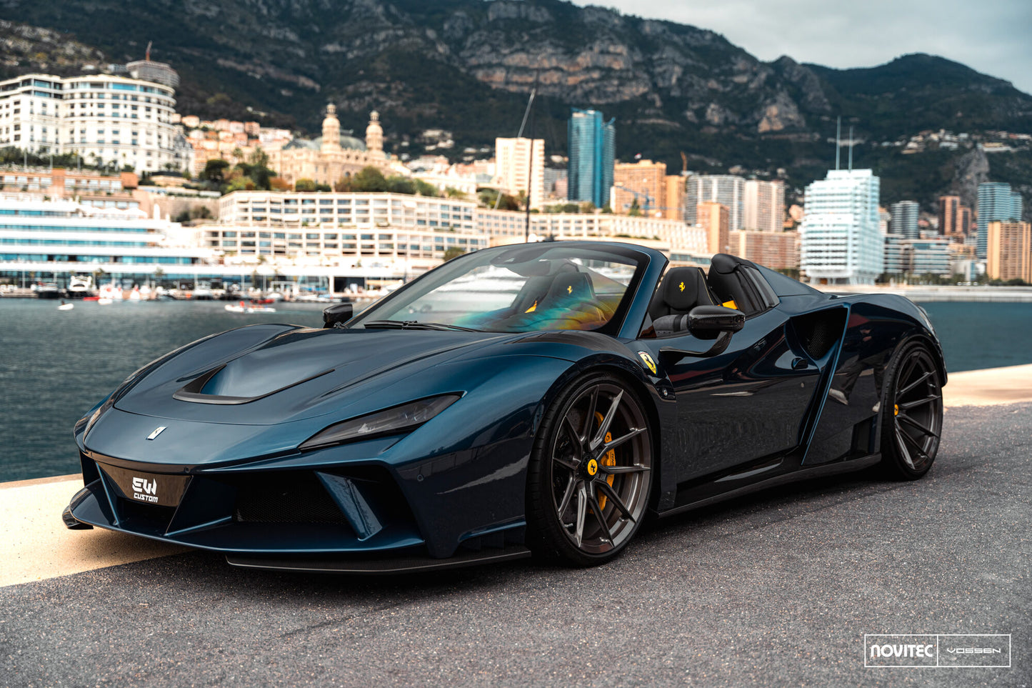 Vossen NF10 Wheel Set for Ferrari F8 - 21 Inch - Dark Smoke
