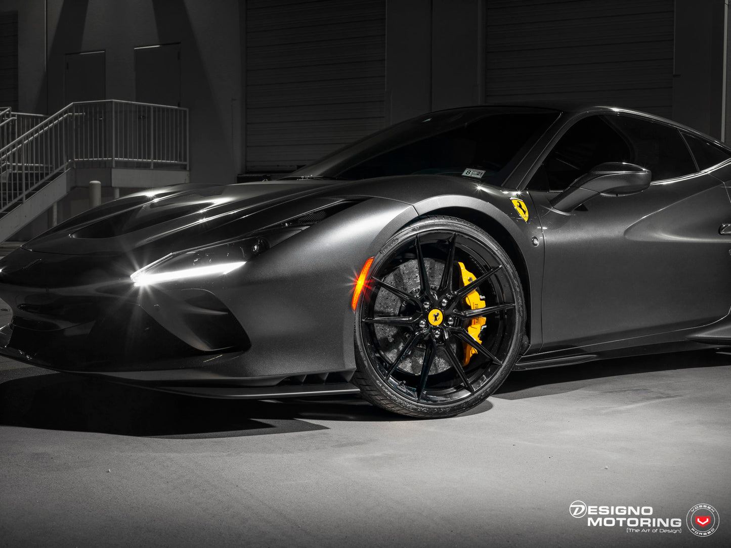 Vossen NF9 Wheel Set for Ferrari F8 - 21 Inch - Gloss Black