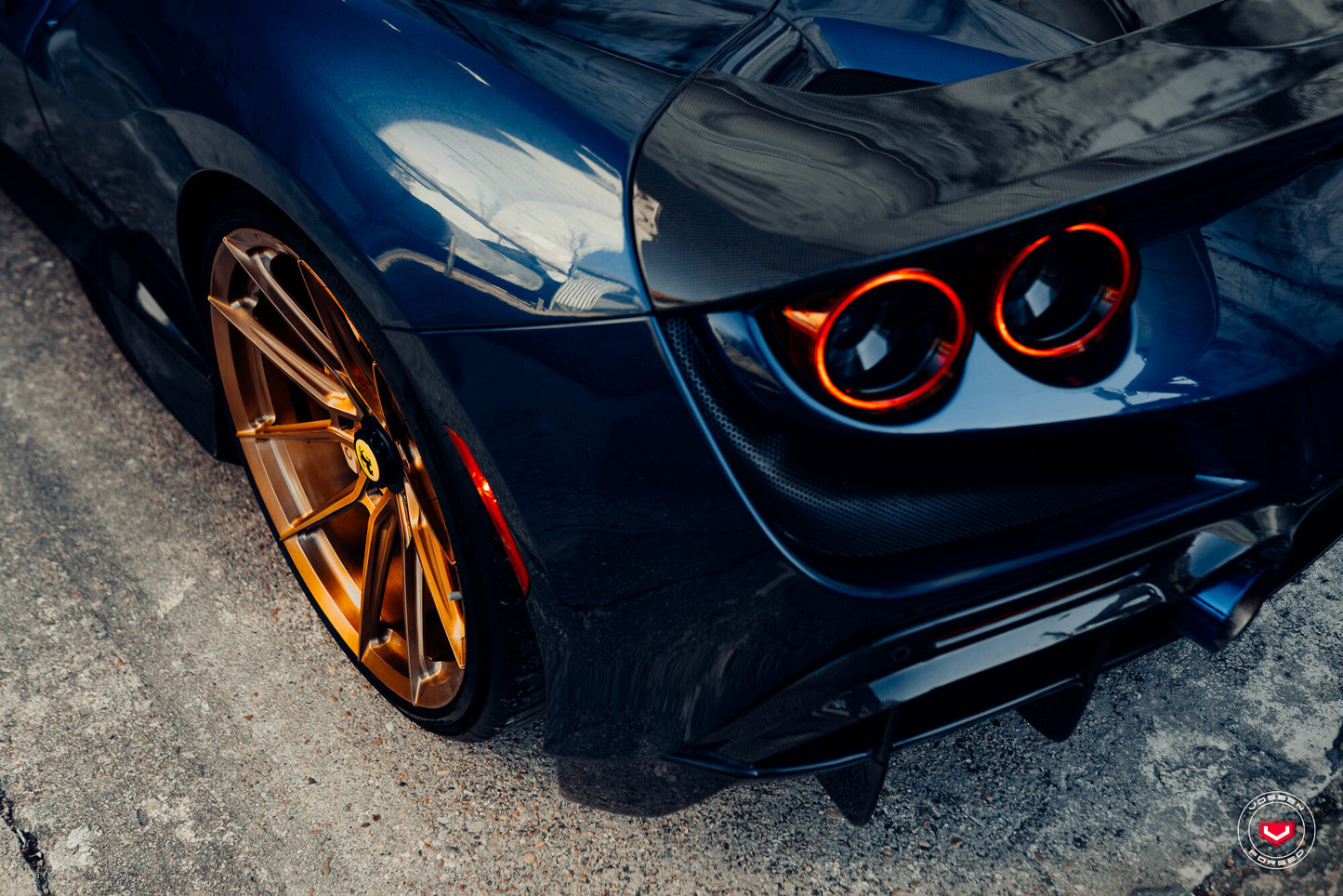 Vossen NF10 Wheel Set for Ferrari F8 - 21 Inch - Brickell Bronze