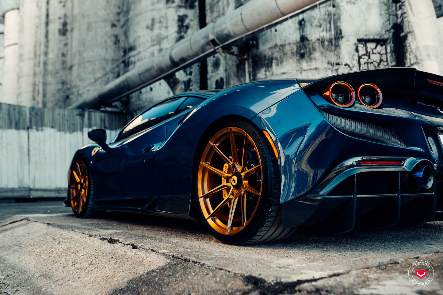 Vossen NF10 Wheel Set for Ferrari F8 - 21 Inch - Brickell Bronze