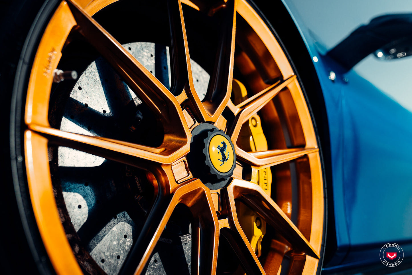 Vossen NF10 Wheel Set for Ferrari F8 - 21 Inch - Brickell Bronze
