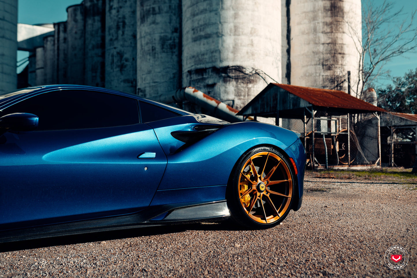 Vossen NF10 Wheel Set for Ferrari F8 - 21 Inch - Brickell Bronze