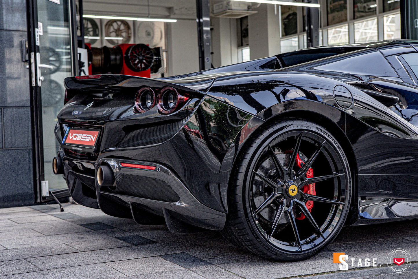 Vossen NF10 Wheel Set for Ferrari F8 - 21 Inch - Gloss Black