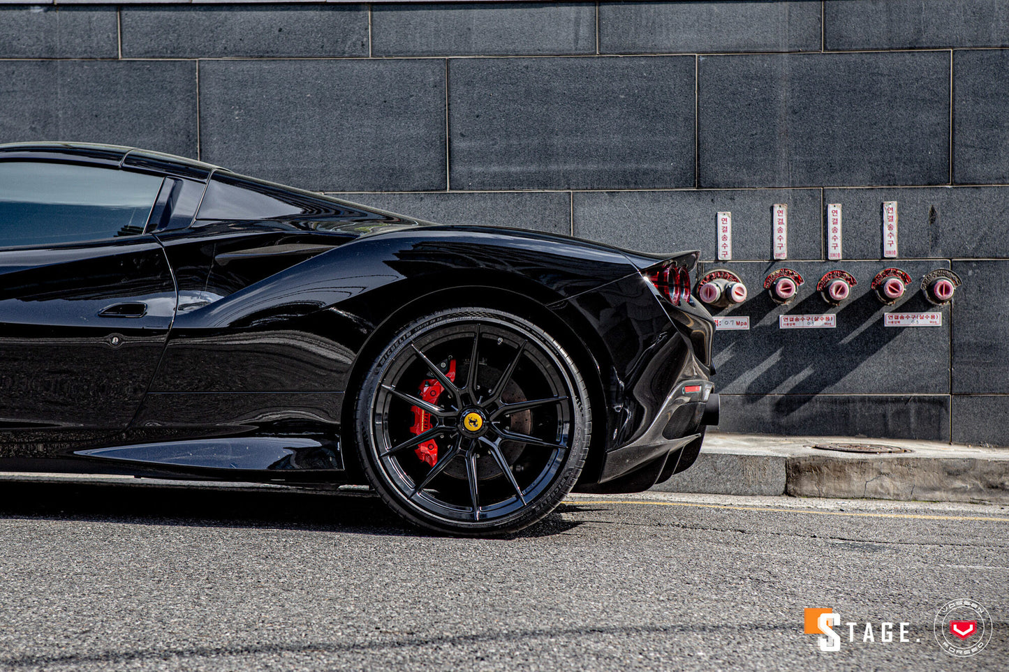 Vossen NF10 Wheel Set for Ferrari F8 - 21 Inch - Gloss Black