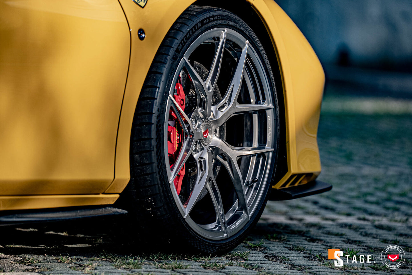 Vossen S21-01 Wheel Set for Ferrari F8 - 21 Inch - Light Smoke