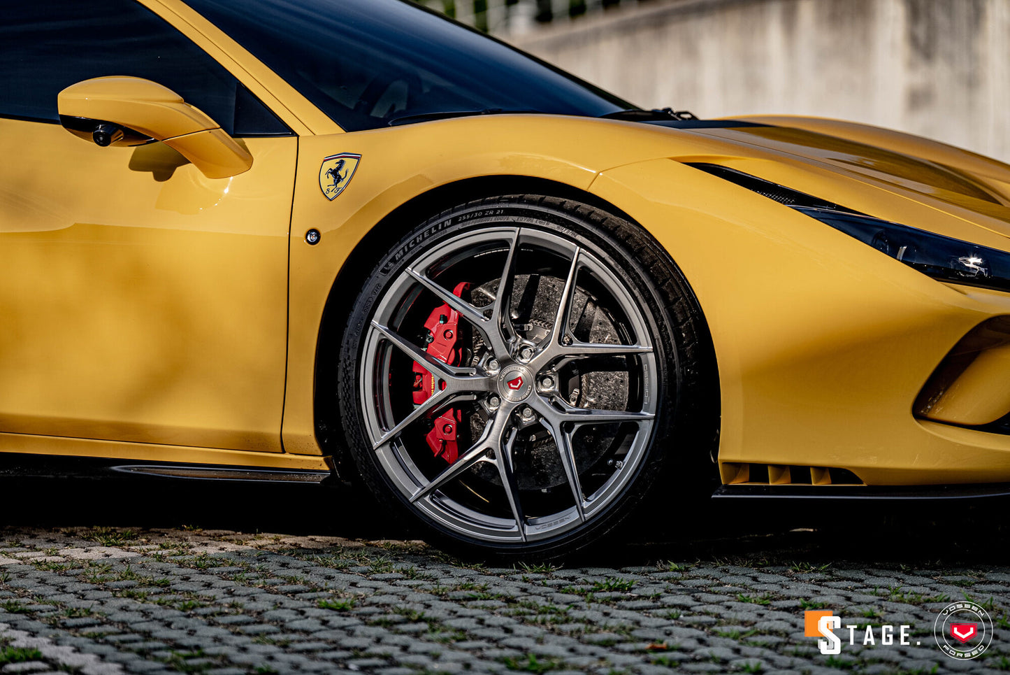 Vossen S21-01 Wheel Set for Ferrari F8 - 21 Inch - Light Smoke