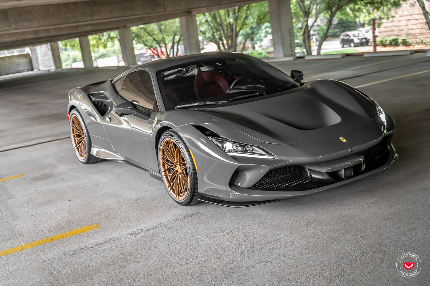 Vossen S21-02 Wheel Set for Ferrari F8 - 20 Inch - Matte Brickell Bronze