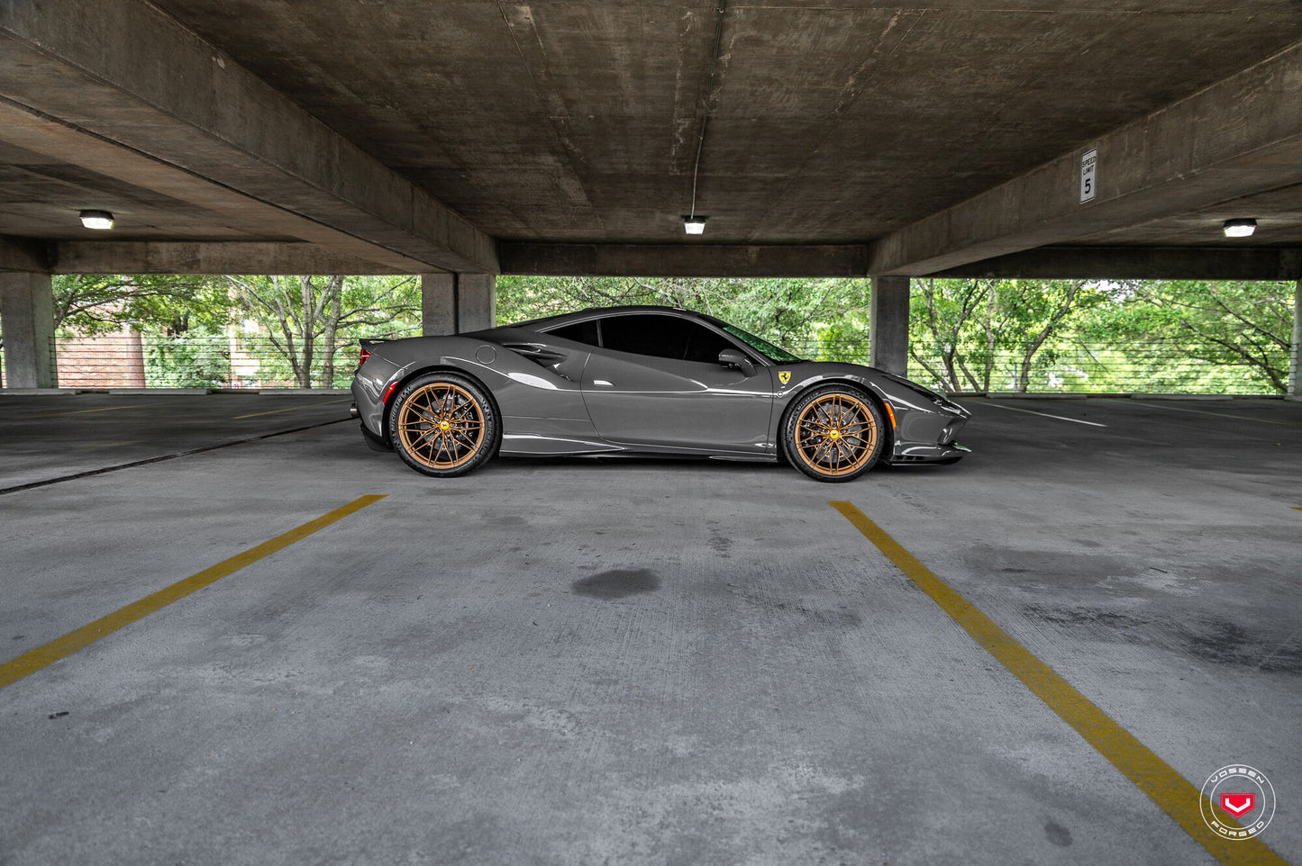 Vossen S21-02 Wheel Set for Ferrari F8 - 20 Inch - Matte Brickell Bronze