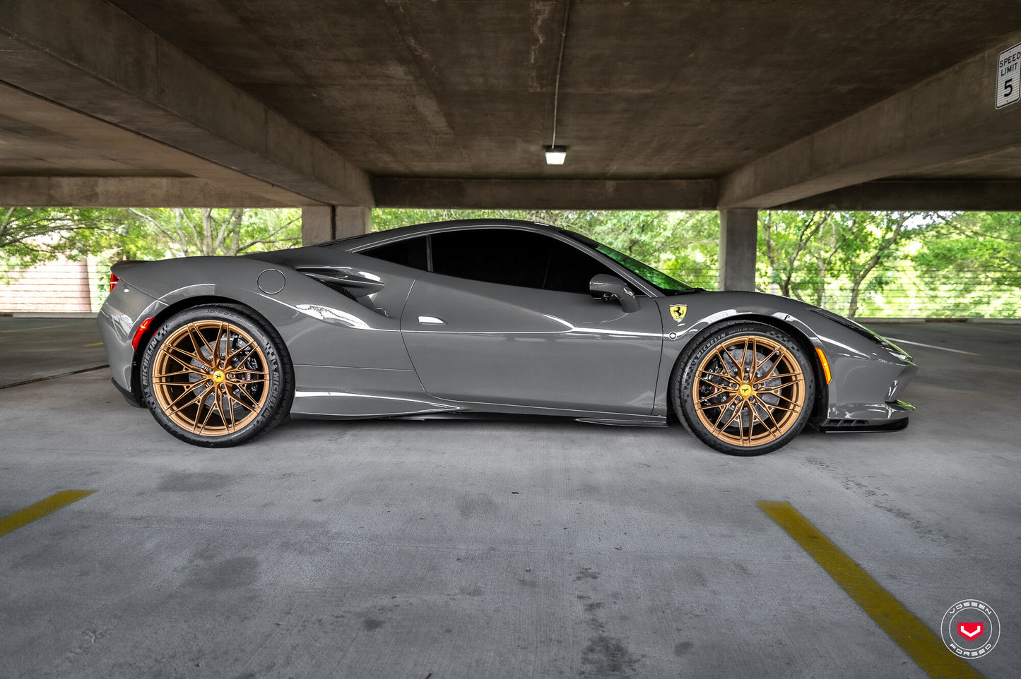Vossen S21-02 Wheel Set for Ferrari F8 - 20 Inch - Matte Brickell Bronze