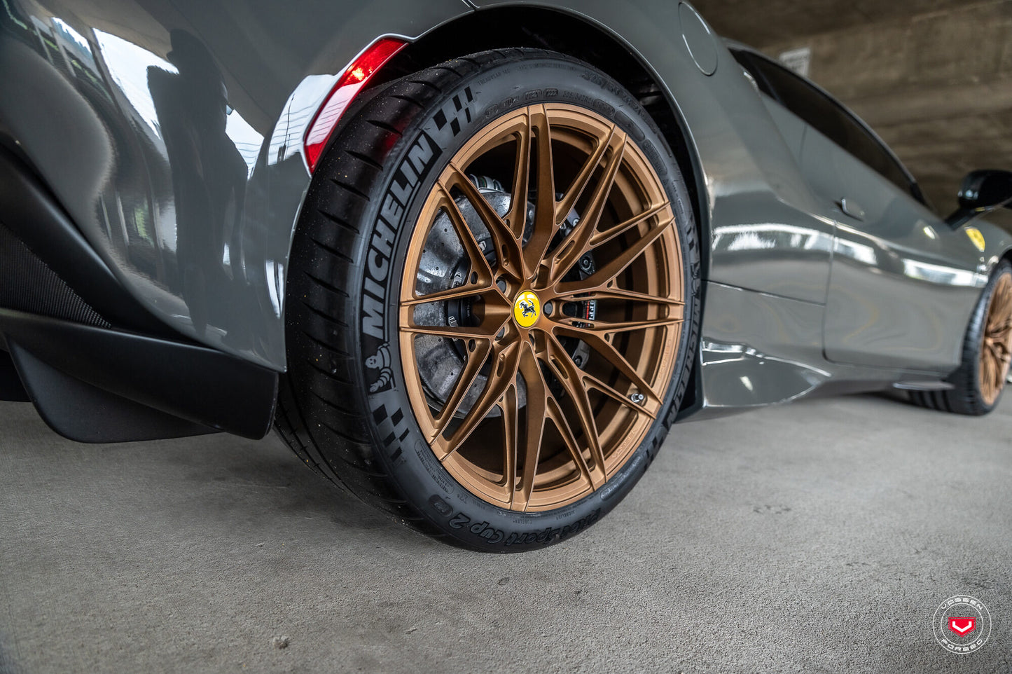 Vossen S21-02 Wheel Set for Ferrari F8 - 20 Inch - Matte Brickell Bronze
