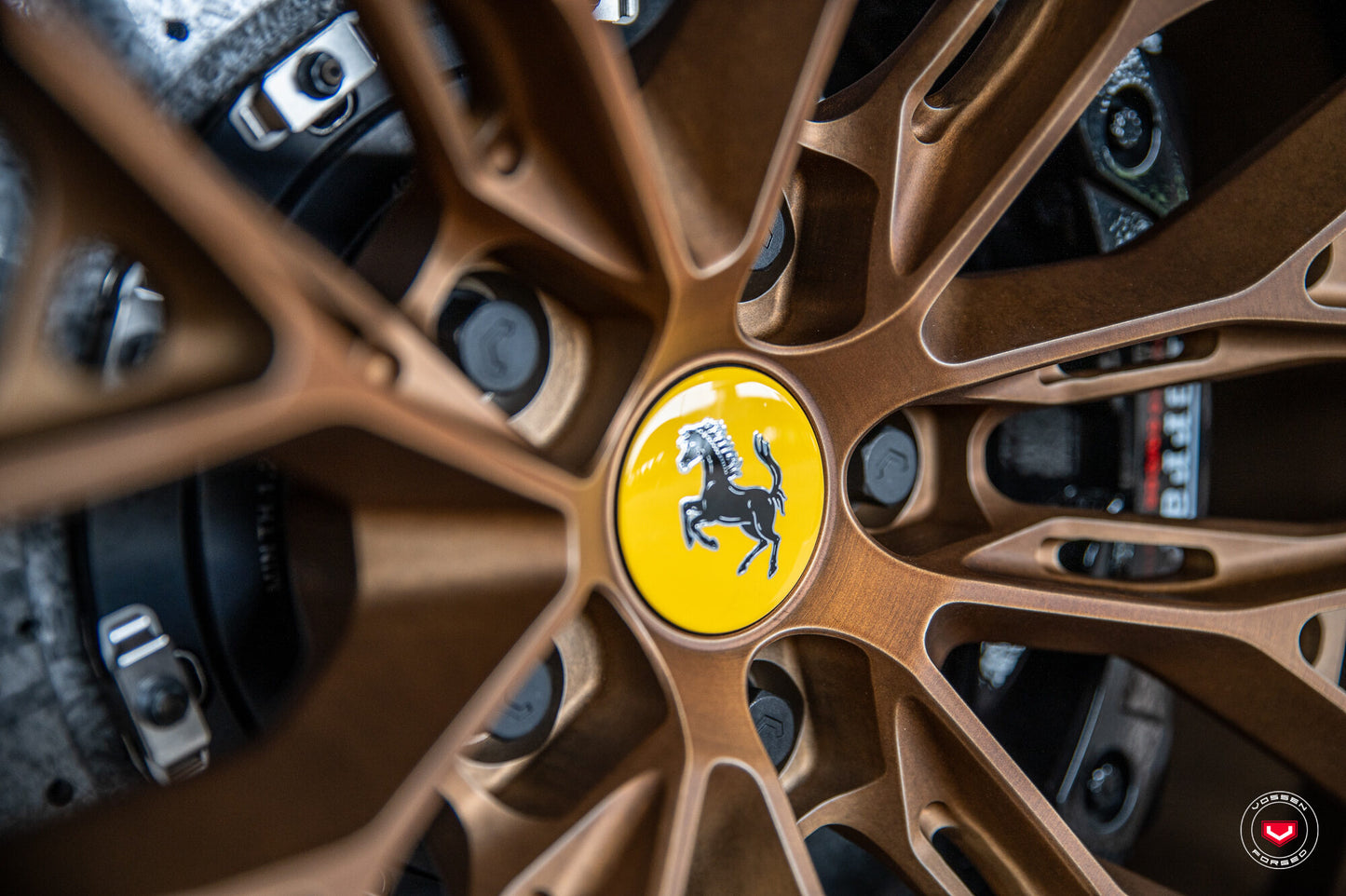Vossen S21-02 Wheel Set for Ferrari F8 - 20 Inch - Matte Brickell Bronze