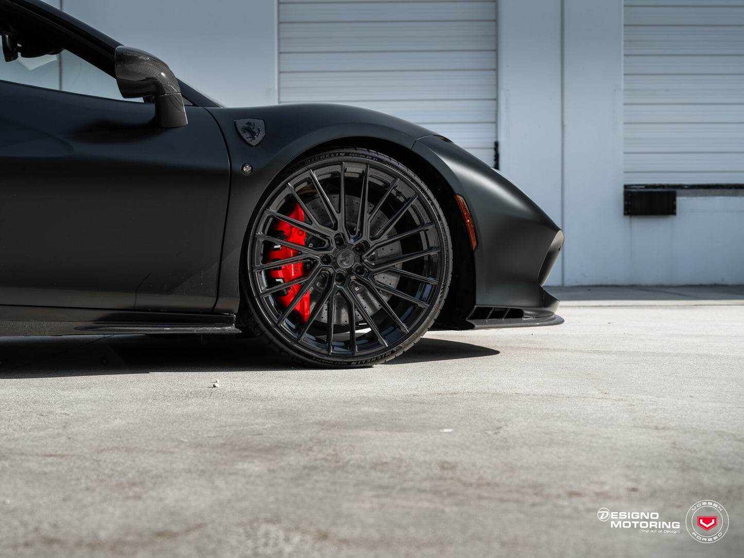 Vossen EVO-6T Wheel Set for Ferrari F8 - 21 Inch - Gloss Black
