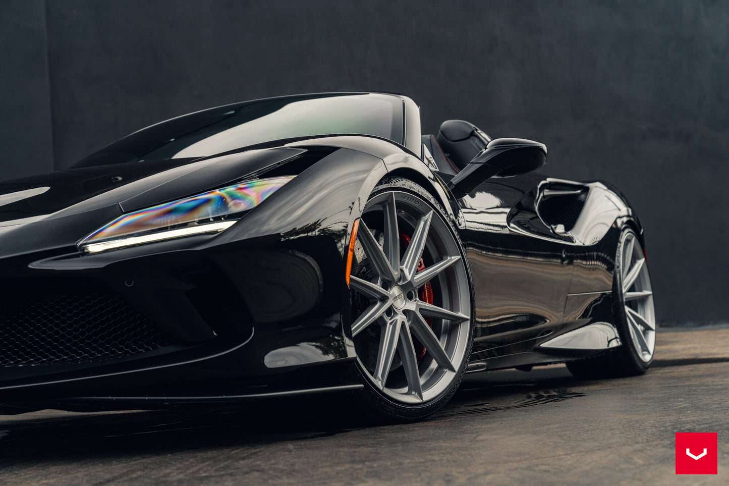 Vossen HFX-2 Wheel Set for Ferrari F8 - 21 Inch - Satin Silver