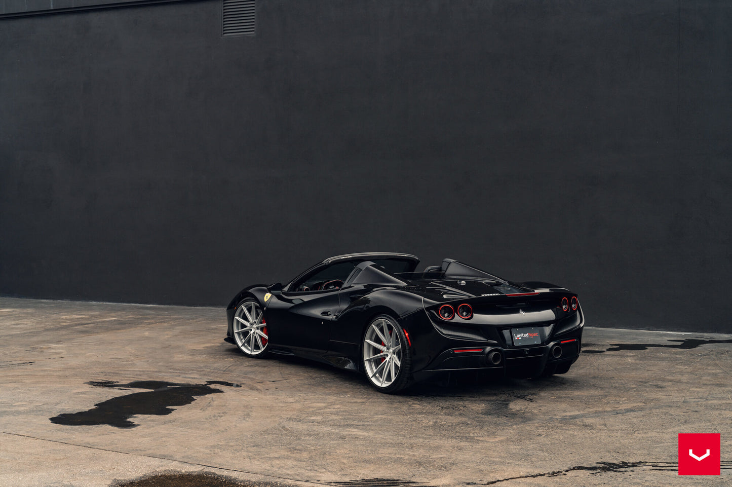 Vossen HFX-2 Wheel Set for Ferrari F8 - 21 Inch - Satin Silver