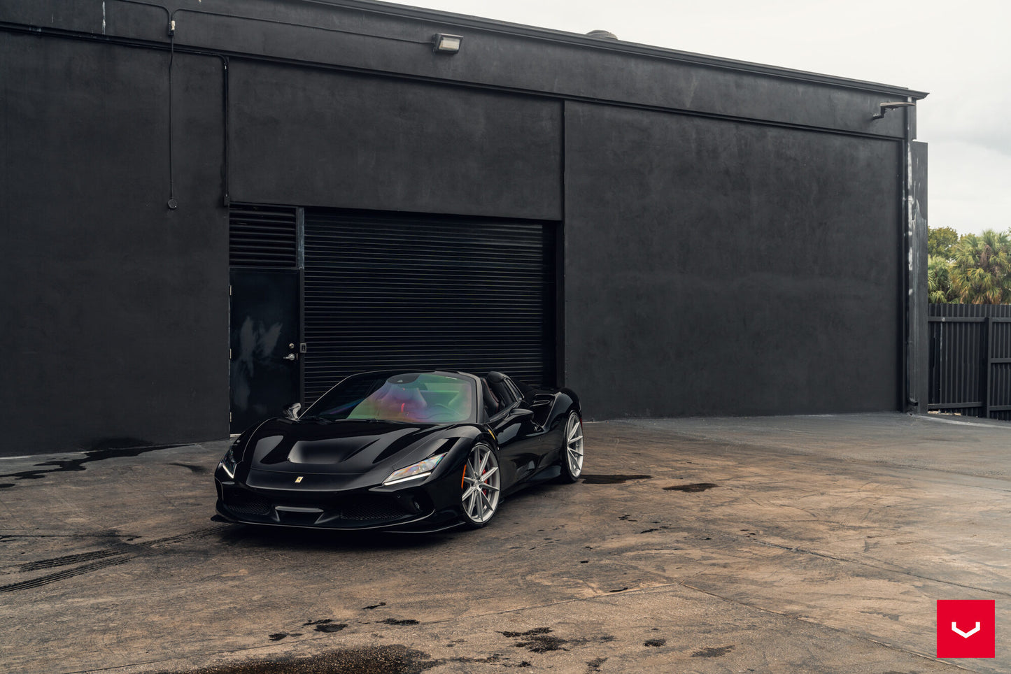 Vossen HFX-2 Wheel Set for Ferrari F8 - 21 Inch - Satin Silver