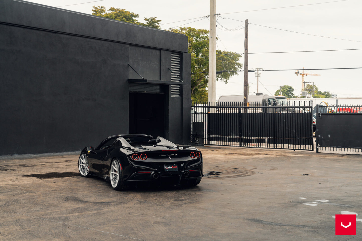 Vossen HFX-2 Wheel Set for Ferrari F8 - 21 Inch - Satin Silver