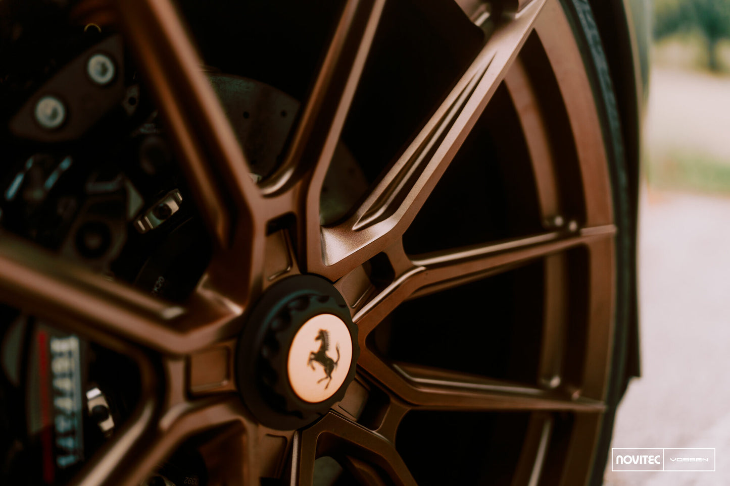 Vossen NF10 Wheel Set for Ferrari F8 - 21 Inch - Satin Bronze