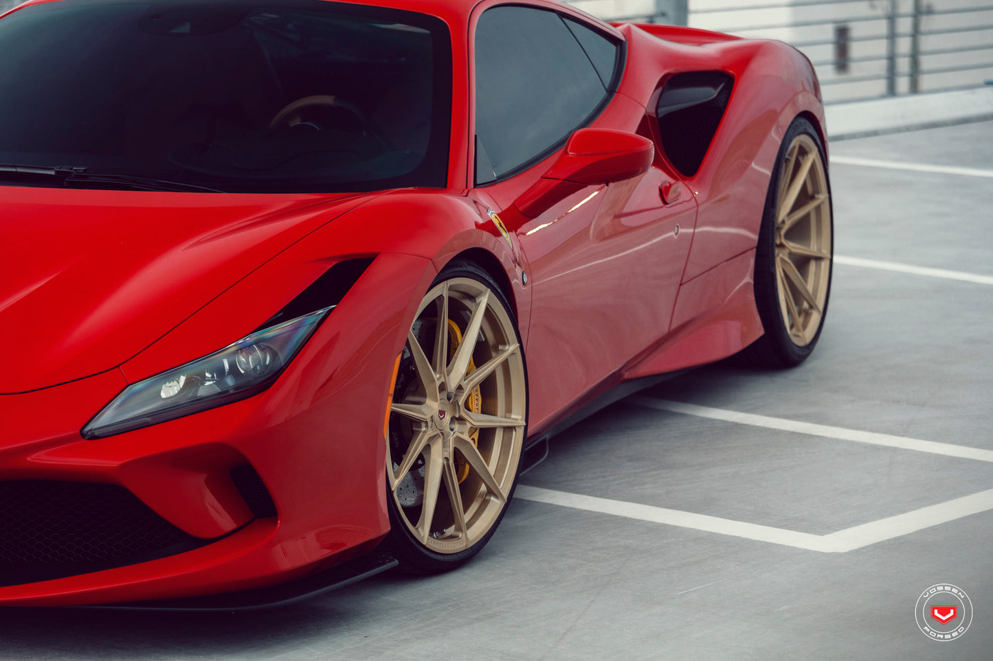 Vossen EVO-2 Wheel Set for Ferrari F8 - 21 Inch - Patina Gold
