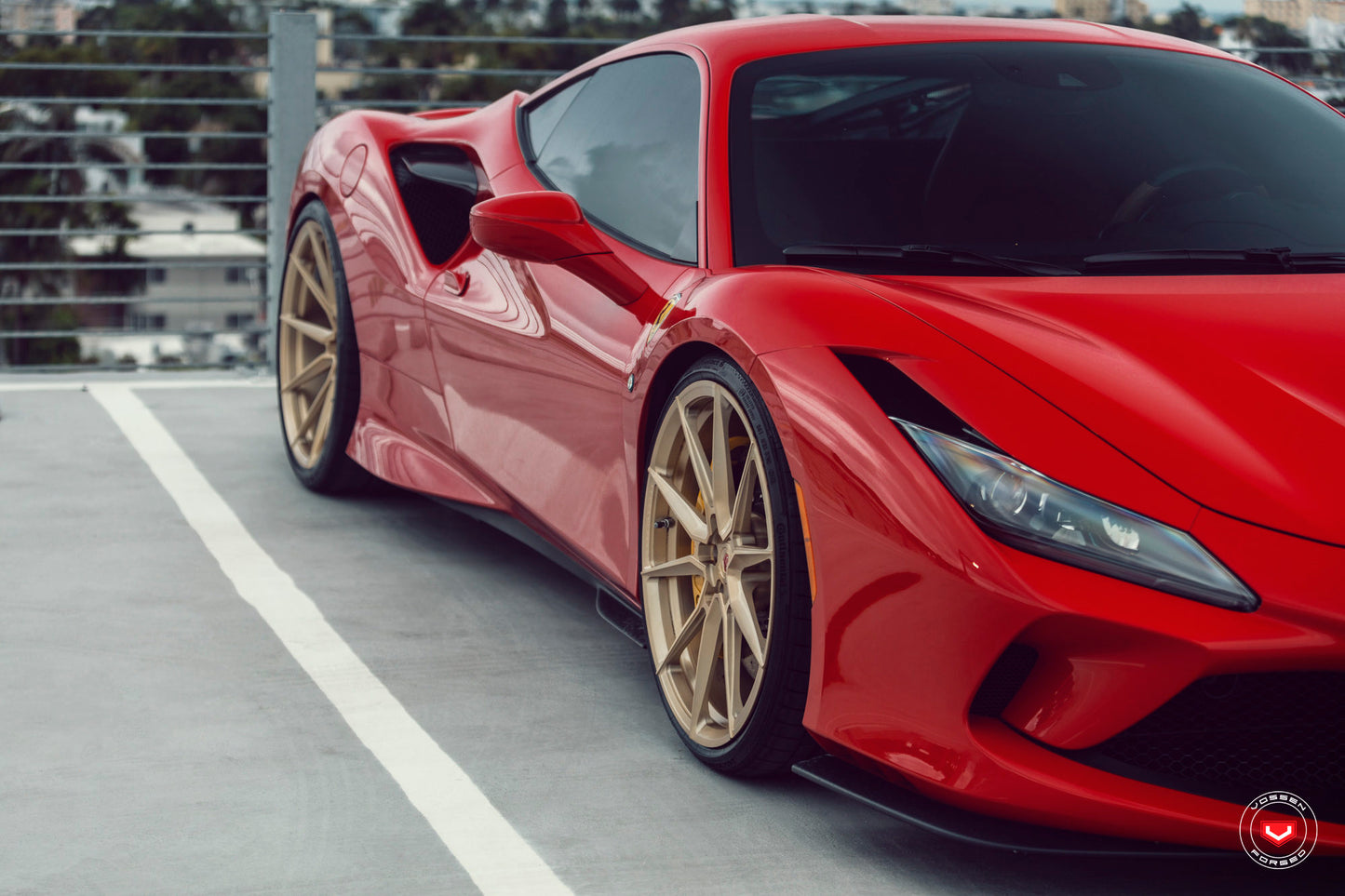 Vossen EVO-2 Wheel Set for Ferrari F8 - 21 Inch - Patina Gold