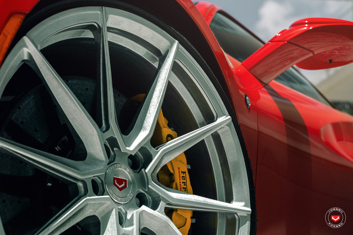 Vossen EVO-2 Wheel Set for Ferrari F8 - 21 Inch - Gloss Clear