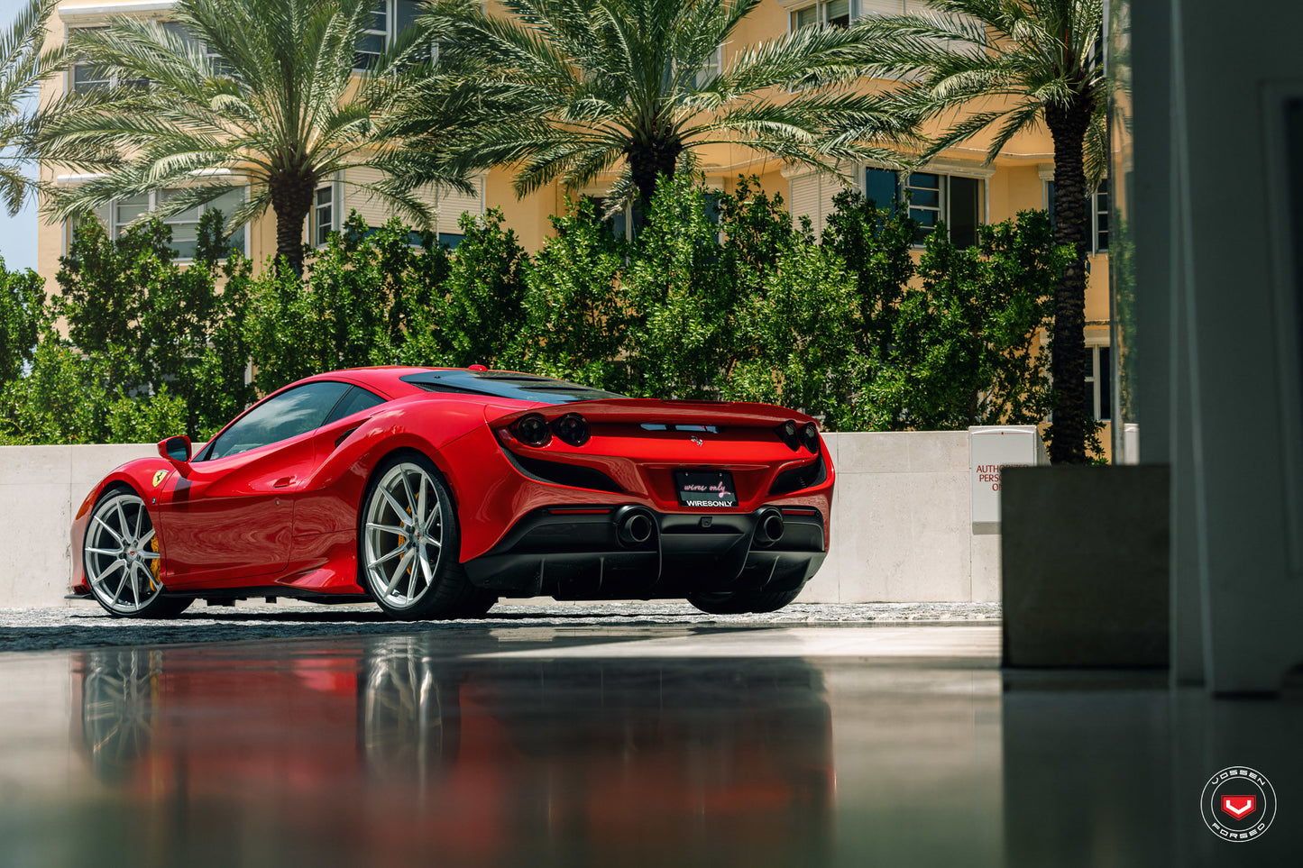 Vossen EVO-2 Wheel Set for Ferrari F8 - 21 Inch - Gloss Clear