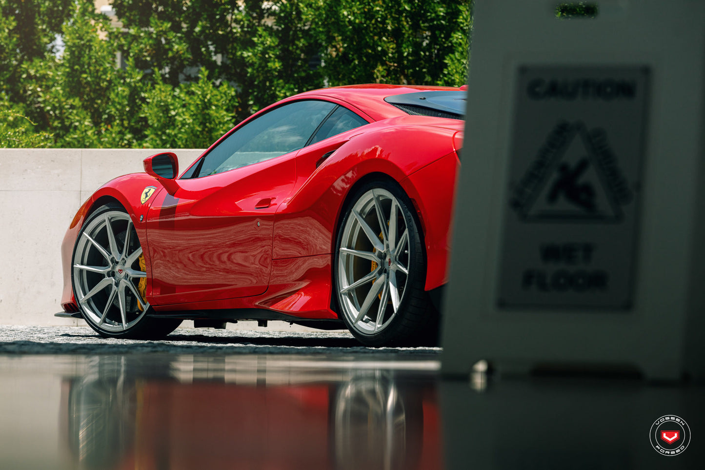 Vossen EVO-2 Wheel Set for Ferrari F8 - 21 Inch - Gloss Clear