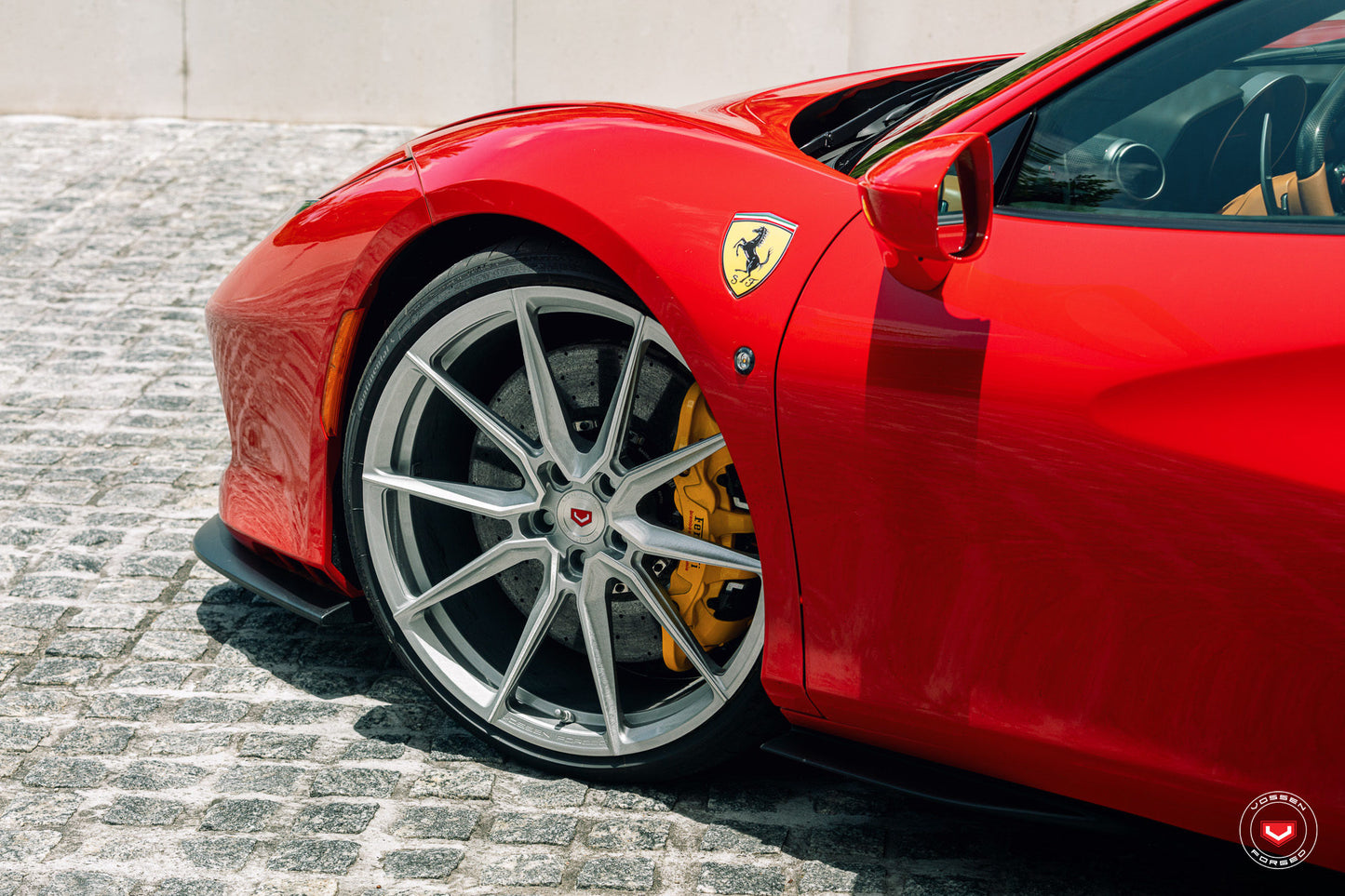 Vossen EVO-2 Wheel Set for Ferrari F8 - 21 Inch - Gloss Clear