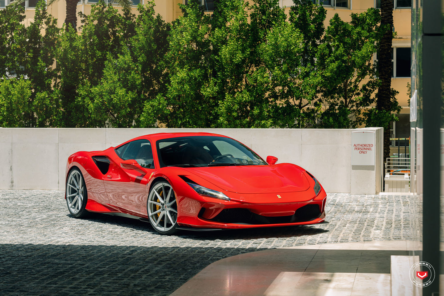 Vossen EVO-2 Wheel Set for Ferrari F8 - 21 Inch - Gloss Clear