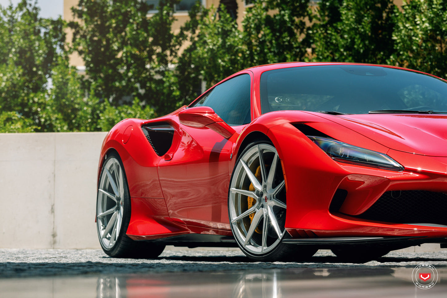 Vossen EVO-2 Wheel Set for Ferrari F8 - 21 Inch - Gloss Clear
