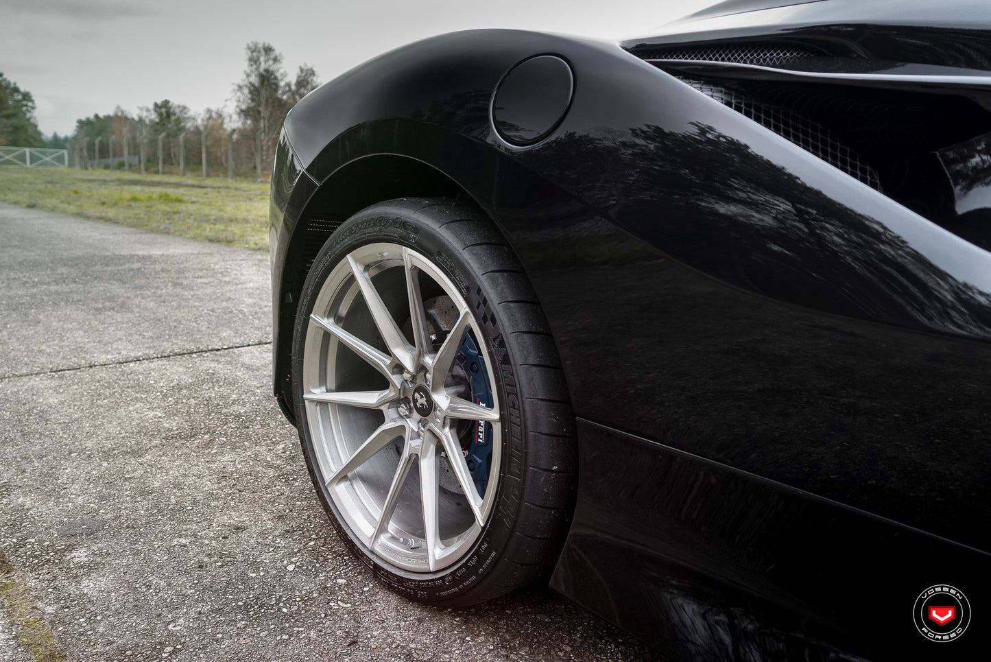 Vossen EVO-2 Wheel Set for Ferrari F8 - 20 Inch - Light Smoke