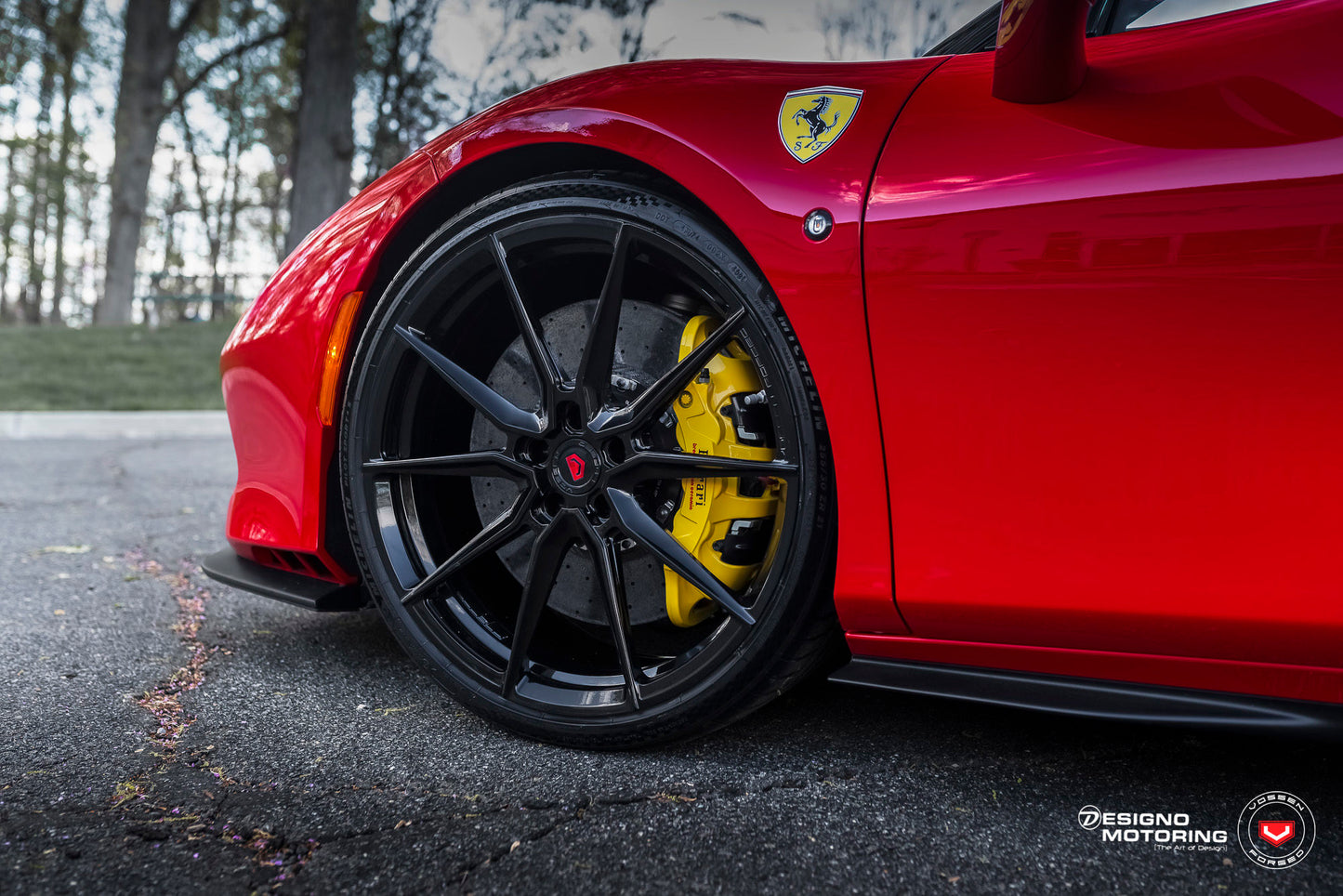 Vossen EVO-2 Wheel Set for Ferrari F8 - 21 Inch - Gloss Black