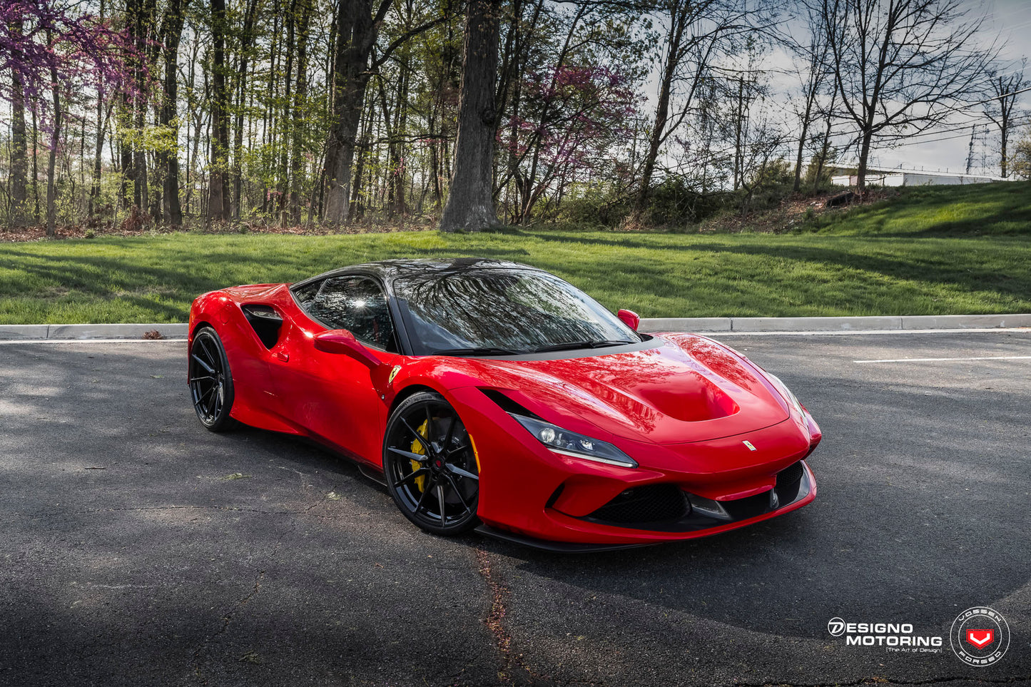 Vossen EVO-2 Wheel Set for Ferrari F8 - 21 Inch - Gloss Black