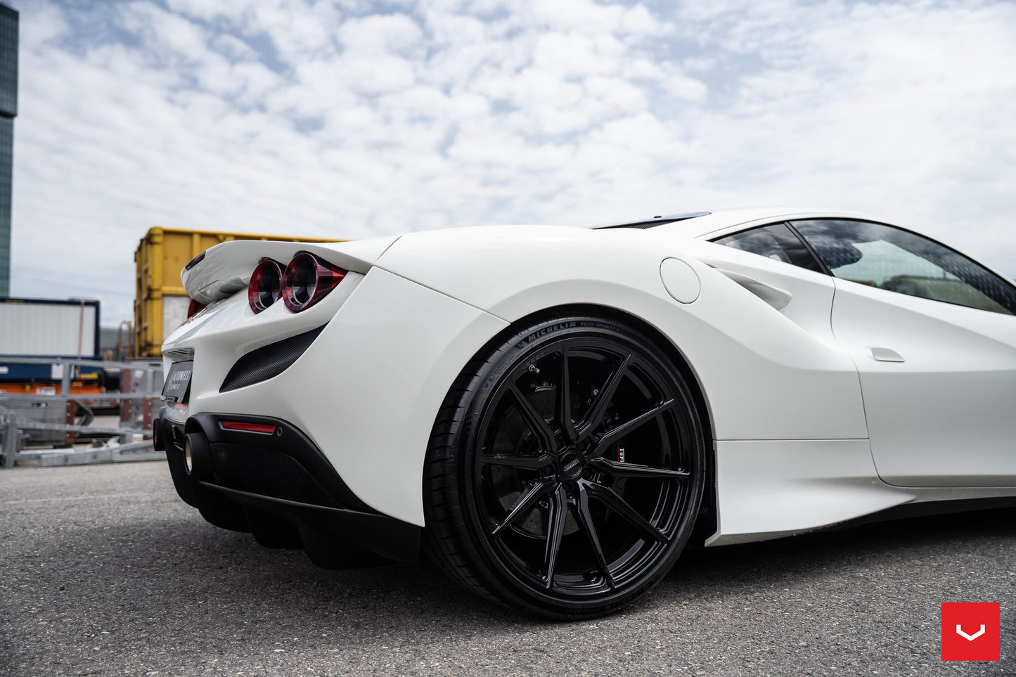 Vossen HF-3 Wheel Set for Ferrari F8 - 21 Inch - Satin Black