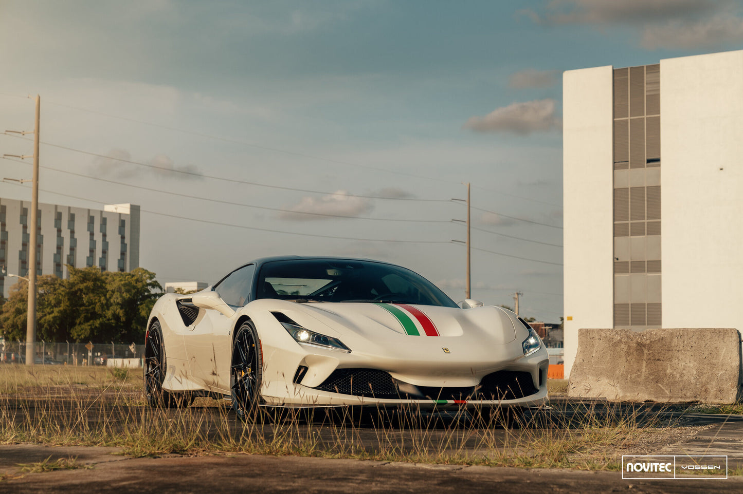 Vossen NF8 Wheel Set for Ferrari F8 - 21 Inch - Gloss Black