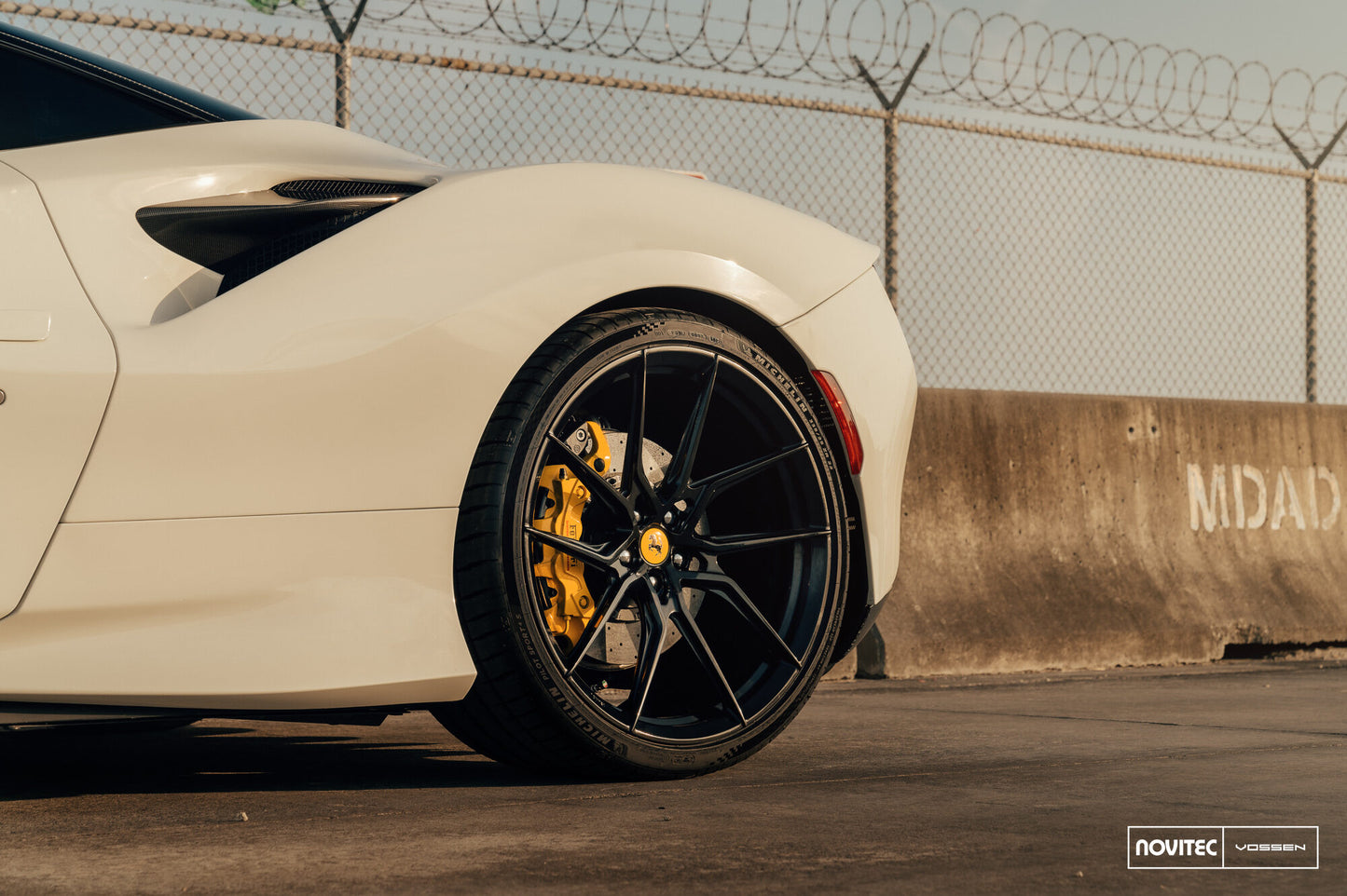 Vossen NF8 Wheel Set for Ferrari F8 - 21 Inch - Gloss Black